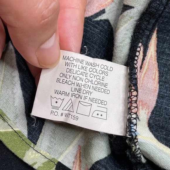 % Puritan Men's Floral Button Down Sz 3XL - Picture 8 of 10